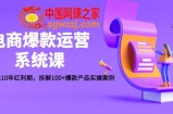 电商爆款运营系统课：迎接未来10年红利期，拆解100+爆款产品实操案例