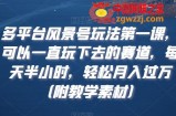 多平台风景号玩法第一课，可以一直玩下去的赛道，每天半小时，轻松月入过万（附教学素材）【揭秘】