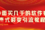 外面卖几千的软件病毒式裂变引流教程，病毒式无限吸引精准粉丝【揭秘】