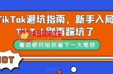 TikTok避坑指南，新手入局TikTok别再踩坑了