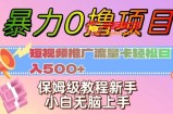 暴力0撸项目：短视频推广流量卡轻松日入500+，保姆级教程新手小白无脑上手【揭秘】