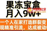 果冻宝盒，一个人在家打造群裂变，实现精准引流，达成被动收入，月入9w+