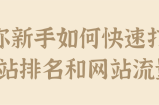 教你新手如何快速打造网站排名和网站流量！【视频教程】