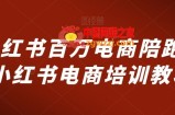 小红书百万电商陪跑，小红书电商培训教程