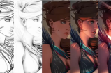 女人头像绘画过程【CG教程】