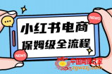 月入5w小红书掘金电商，11月最新玩法，实现弯道超车三天内出单，小白新手也能快速上手