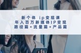 （11971期）新个体 ip变现课，年入百万新媒体IP变现，路径篇+流量篇+产品篇