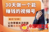 30天做一个能赚钱的视频号：从0-1打造属于你自己的赚钱工具