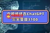 中视频结合ChatGPT，三天变现3100，人人可做玩法思路实操教学【揭秘】