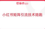 小红书矩阵引流技术，教大家玩转小红书流量