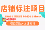 【信息差项目】最近很火的店铺标注项目，号称日赚300+(项目网站+详细教程)