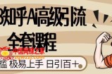 2023知乎Ai高级引流全套课程，0门槛极易上手，日引100+