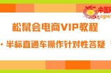 松鼠会电商VIP教程：松鼠《付费推广标品·半标直通车操作针对性答疑诊断》