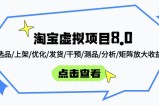 淘宝虚拟项目8.0：选品/上架/优化/发货/干预/测品/分析/矩阵放大收益