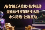 AI智投EA量化操作技术训练营，软件自动操作，简单学习轻松上入手日入30-100U
