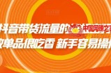 撬开抖音带货流量的终极密码 个位数单品很吃香 新手容易操作