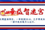 长期蓝海项目，儿童益智迷宫，一单利润39.8，几乎零成本，一部手机实现月入过万
