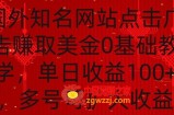 国外点击广告赚取美金0基础教学，单个广告0.01-0.03美金，每个号每天可以点200+广告【揭秘】