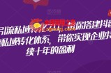 抖音引流私域转化7.0，带你搭建抖音引流私域转化体系，带你实现企业持续十年的盈利
