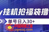 抖音抢福袋/抢红包脚本，只要号多放着一天抢个30+没问题的【揭秘】