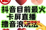 外面收费1980的抖音卡屏直播玩法，一个抖音号可以撸几百到几千不等【详细玩法教程】