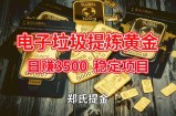 最新提炼黄金技术 环保无毒 年入上百万项目