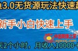 2024最新闲鱼无货源玩法，从0开始小白快手上手，每天2小时月收入过万【揭秘】