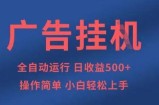 广告挂G全自动5张+项目，操作简单，小白轻松上手【揭秘】