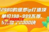 收费2980的塔罗ip打造项目，单价198-999不等，5天赚了2000块【揭秘】