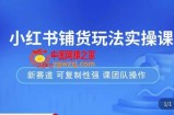 小红书铺货玩法实操课，流量大，竞争小，非常好做，新赛道，可复制性强，可团队操作