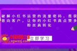 破解小红书运营的流量密码，揽获意向客户，让你的小红书高点赞多粉丝高转化