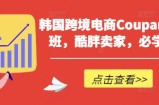 韩国跨境电商Coupang高阶班，酷胖卖家，必学课程