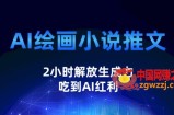 AI绘画小说推文，2小时解放生产力，吃到AI红利【揭秘】