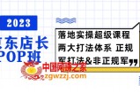 2023京东店长·POP班 落地实操超级课程 两大打法体系 正规军&amp;非正规军