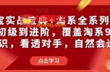 淘宝实战宝典+淘系全系列进阶，初级到进阶，覆盖淘系99%的知识，看透对手，自然会运营