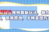 抖音搬运视频最新玩法，暴力涨粉，条条原创，多种变现方式【揭秘】