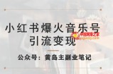 小红书爆火音乐号引流变现项目，视频版一条龙实操玩法分享给你