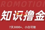 【抖音知识撸金教程】简单粗暴，日入1000，当天见收益！