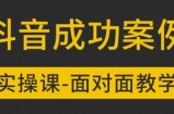参哥抖音MCN孵化课程，以实战经验分享抖音如何做的方法及变现逻辑价值4980元（完结）