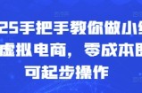 2025手把手教你做小红书虚拟电商，零成本即可起步操作