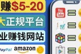 日赚5到20美元，只需观看视频，玩游戏，做任务，5大适合业余赚钱的网站