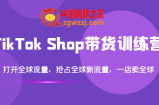 TikTok Shop带货训练营：打开全球流量，抢占全球新流量，一店卖全球（第14期）