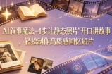 AI叙事魔法-4步让静态照片“开口讲故事”，轻松制作高质感回忆短片