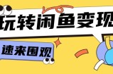（11933期）从0到1系统软件轻松玩闲鱼平台转现，教大家关键选款逻辑思维，提高产品曝出及转换率-15节