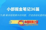 小部掘金笔记36篇第九篇解决短视频水印问题，打造自动化盈利站点