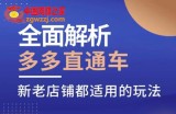 全面解析多多直通车，​新老店铺都适用的玩法