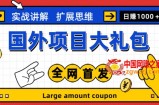 最新国外项目大礼包，包涵十几种国外撸美金项目，新手和小白们闭眼冲就可以了【项目实战教程＋项目网址】