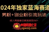 2024年独家蓝海赛道，成人用品单日卖货变现4W+，男粉+创业粉引流玩法，不愁搞不到流量【揭秘】