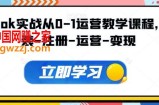 Tiktok实战从0-1运营教学课程，安装-注册-运营-变现