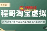 程哥·2023淘宝蓝海虚拟电商，虚拟产品实操运营，蓝海选品+案例拆解